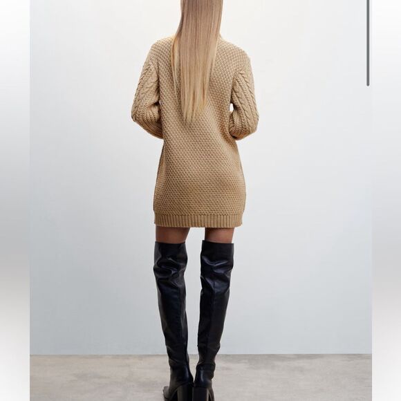 Mango Knitted Perkins Sweater Dress - Picture 6 of 12